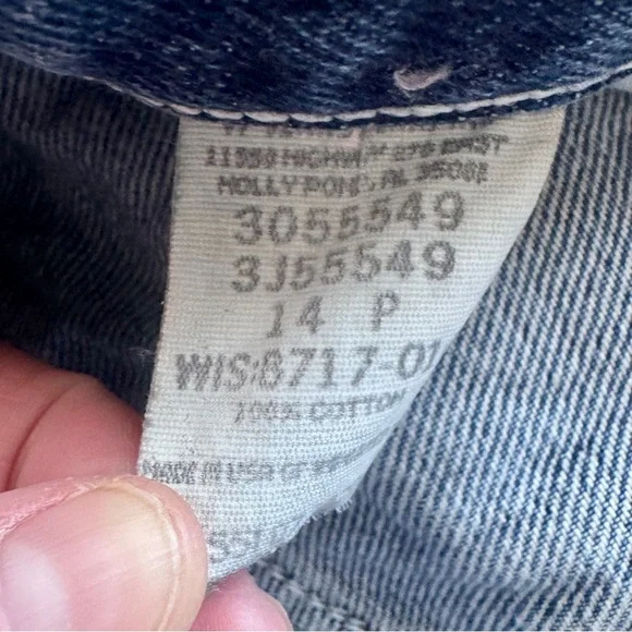 Vintage 90’s Lee High Rise Straight Leg Medium Wash Mom Jeans Size 14 Petite - Picture 7 of 7